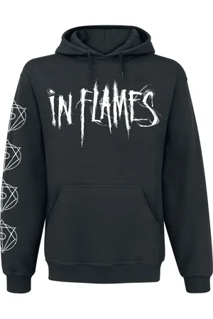 IN FLAMES Mikina s kapucí z Jesterhead White Raven