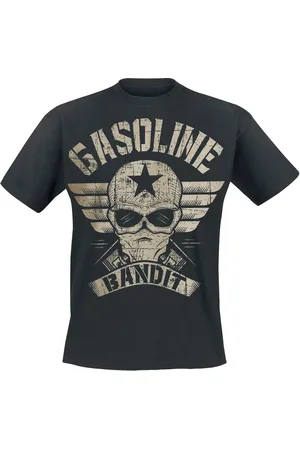 GASOLINE BANDIT Tričko Rockabilly z Wing Logo