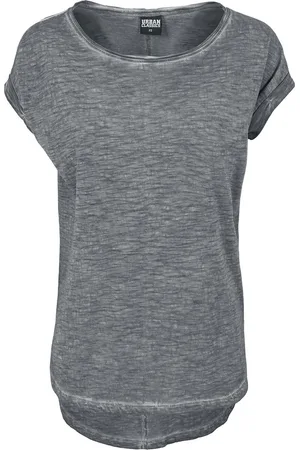 Urban classics Tričko z Ladies Long Back Shaped Spray Dye Tee