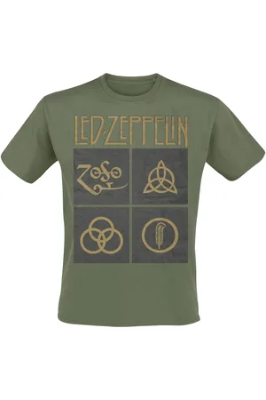 Led Zeppelin Tričko z Green Symbols