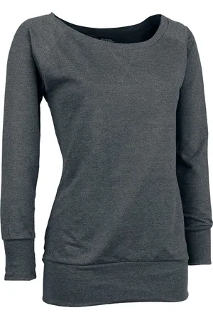 Urban classics Mikinové tričko z Dámské tričko se širokým výstřihem