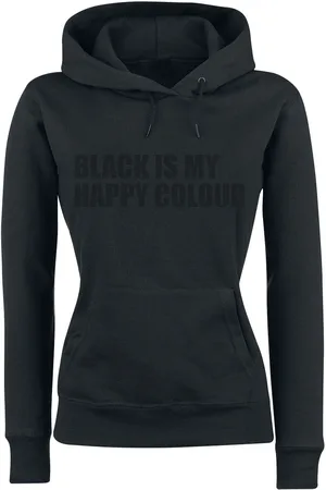 Sprüche Mikina s kapucí z Black Is My Happy Colour