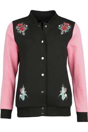 Rock Rebel Varsity bunda Rock z Tepláková bunda s potiskem s lebkou