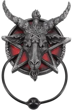 Nemesis Now Dekorace na dveře Gotika z - Klopátko Baphomet Unisex