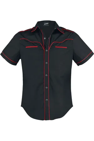 Banned Alternative Košile s krátkým rukávem Rockabilly z Plain Trim