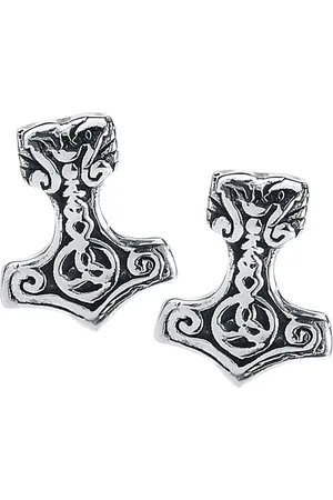 etNox hard and heavy Náušnice set z - Thors Hammer
