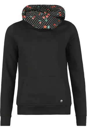 Pussy Deluxe Mikina s kapucí Rockabilly z Mikina Special cherries se šálovým límcem a čelenkou