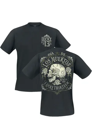 Lucky 13 Tričko Rockabilly z Dead Skull
