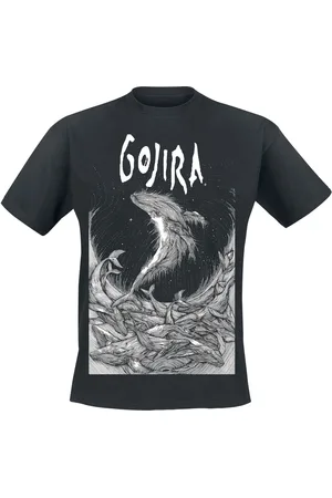 Gojira Tričko z Woodblock Whales
