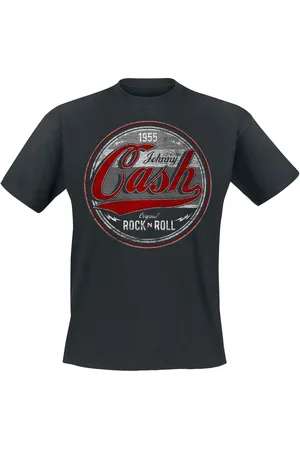 Johnny Cash Tričko z Original Rock n Roll Red/Grey