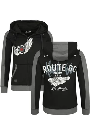 Rock Rebel Mikina s kapucí na zip Rock z Rock Rebel X Route 66