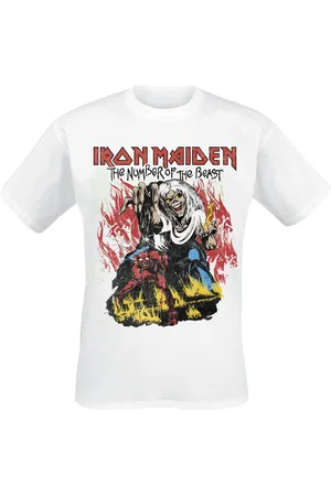 Iron Maiden Tričko z Stylised Dancing Flames