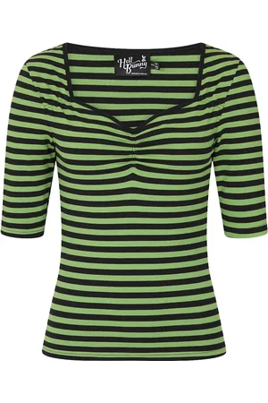 Hell Bunny Tričko s dlouhým rukávem Rockabilly z Top Warlock