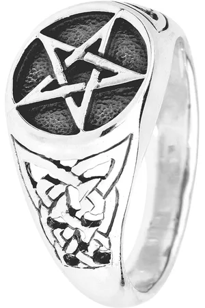 etNox hard and heavy Prsten Gotika z - Pentagram Unisex