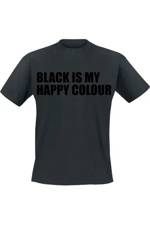 Sprüche Tričko z Black Is My Happy Colour