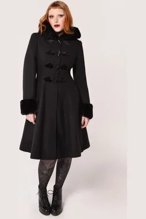 Hell Bunny Kabáty Gotika z Batilda Coat
