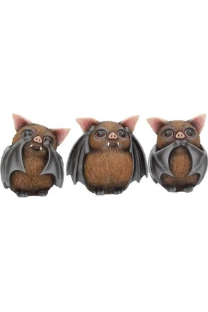 Nemesis Now Socha Gotika z - Three Wise Bats Unisex
