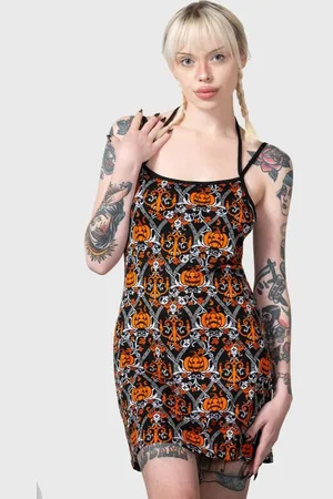 Killstar Krátké šaty Gotika z Autumn Slumber Slip Dress