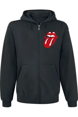 The Rolling Stones Mikina s kapucí na zip z Logo Stacked