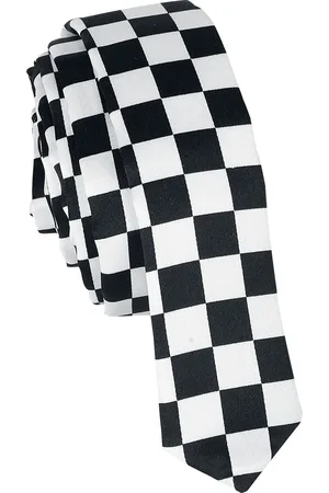 Rock Daddy Kravata z - Slim kravata se šachovnicovým vzorem Unisex