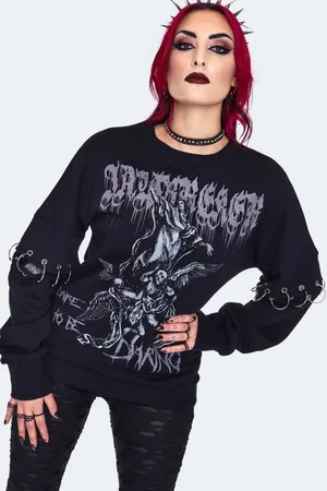 Jawbreaker Mikinové tričko Gotika z Oversized mikina s potiskem