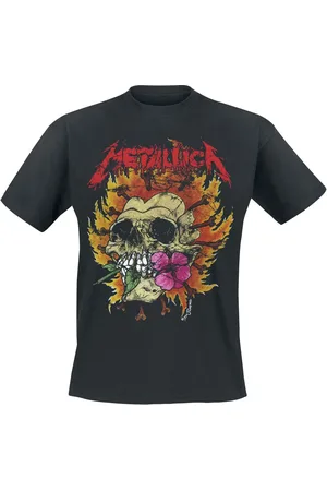 Metallica Tričko z Flower Skull