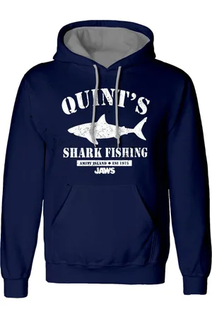 Der weisse Hai Mikina s kapucí z Quints Shark Fishing