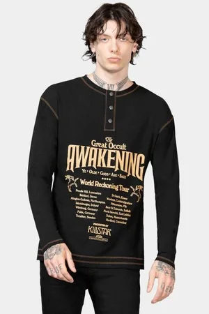 Killstar Tričko s dlouhým rukávem Gotika z Otherworlds Henley Top