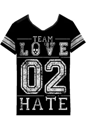Heartless Tričko Gotika z Tričko Team Love To Hate Varsity
