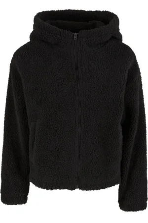 Urban classics Přechodní bundy z Ladies Short Hooded Sherpa Jacket