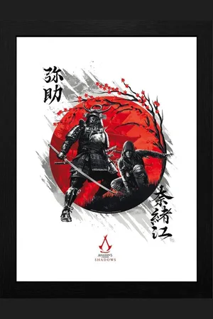 Assassin´s Creed Zarámovaný obrázek Gaming z - Shadows Yasuke & Naoe