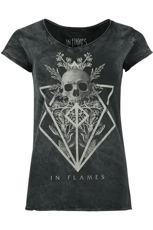 IN FLAMES Tričko z Skull