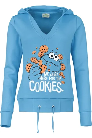 Sesamstraat Mikina s kapucí z Just Here For The Cookies