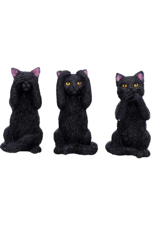 Nemesis Now Socha Gotika z - Three Wise Felines Unisex