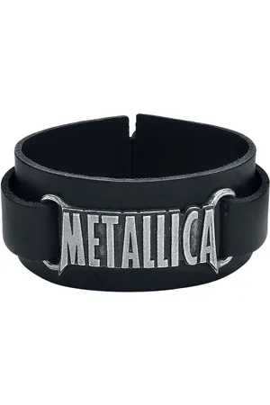 Metallica Kožený náramek z - Logo Muži