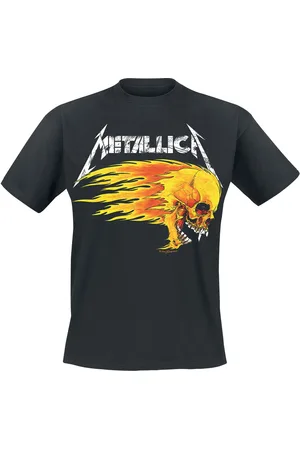 Metallica Tričko z Flaming Skull Tour Tee