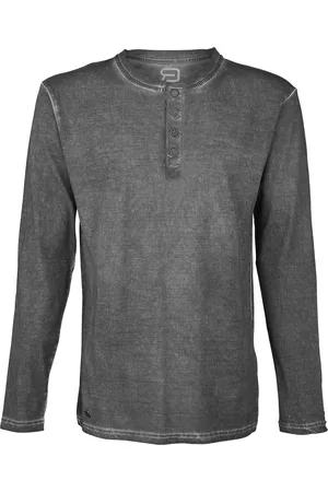 RED by EMP Tričko s dlouhým rukávem z Spray Dye Henley
