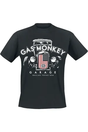 Gas Monkey Garage Tričko Rockabilly z US Flag Grill