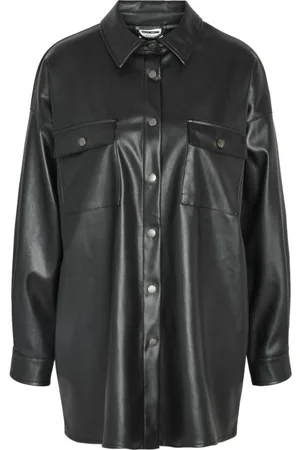 Noisy May Tričko z NMFLANNY L/S OVERSIZE PU SHIRT NOOS