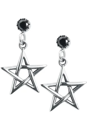 etNox Náušnice set Gotika z - Pecky Pentagram