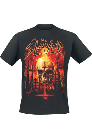 Slayer Tričko z Flaming Skull Graveyard