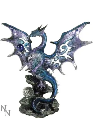 Nemesis Now Socha Gotika z - Blue Dragon Protector Unisex
