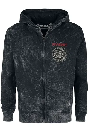 RAMONES Mikina s kapucí na zip z Crest