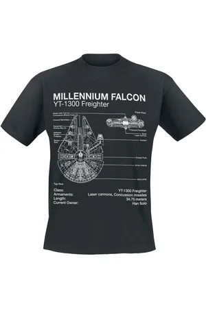 STAR WARS Tričko Disney z Millenium Falcon Sketch