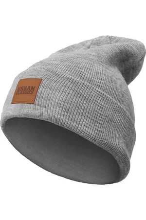 Urban classics Beanie čepice z - Leatherpatch Long Beanie Unisex