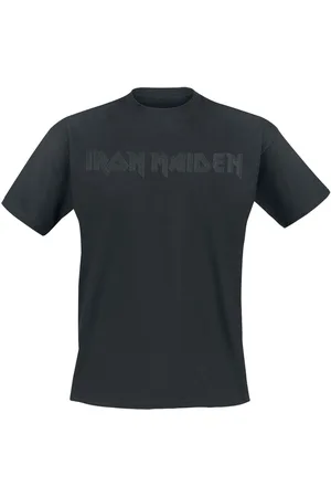 Iron Maiden Tričko z Black On Black Logo