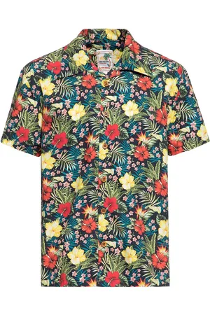King kerosin Košile s krátkým rukávem Rockabilly z Košile Tropical v havajském stylu