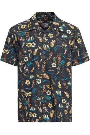 King kerosin Košile s krátkým rukávem Rockabilly z Košile Tropical Deluxe v havajském stylu
