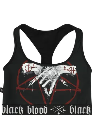 Gothicana Vrchní díl bikin Gotika z Bikiny podprsenka s pentagramem
