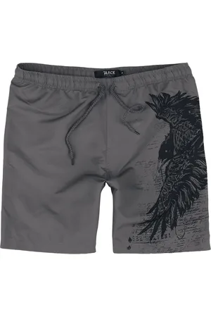 EMP Plavecké šortky z Swim Shorts with Raven Print